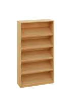 KNI 12 regál knihovnický, sklon polic 30° lamino - javor horský